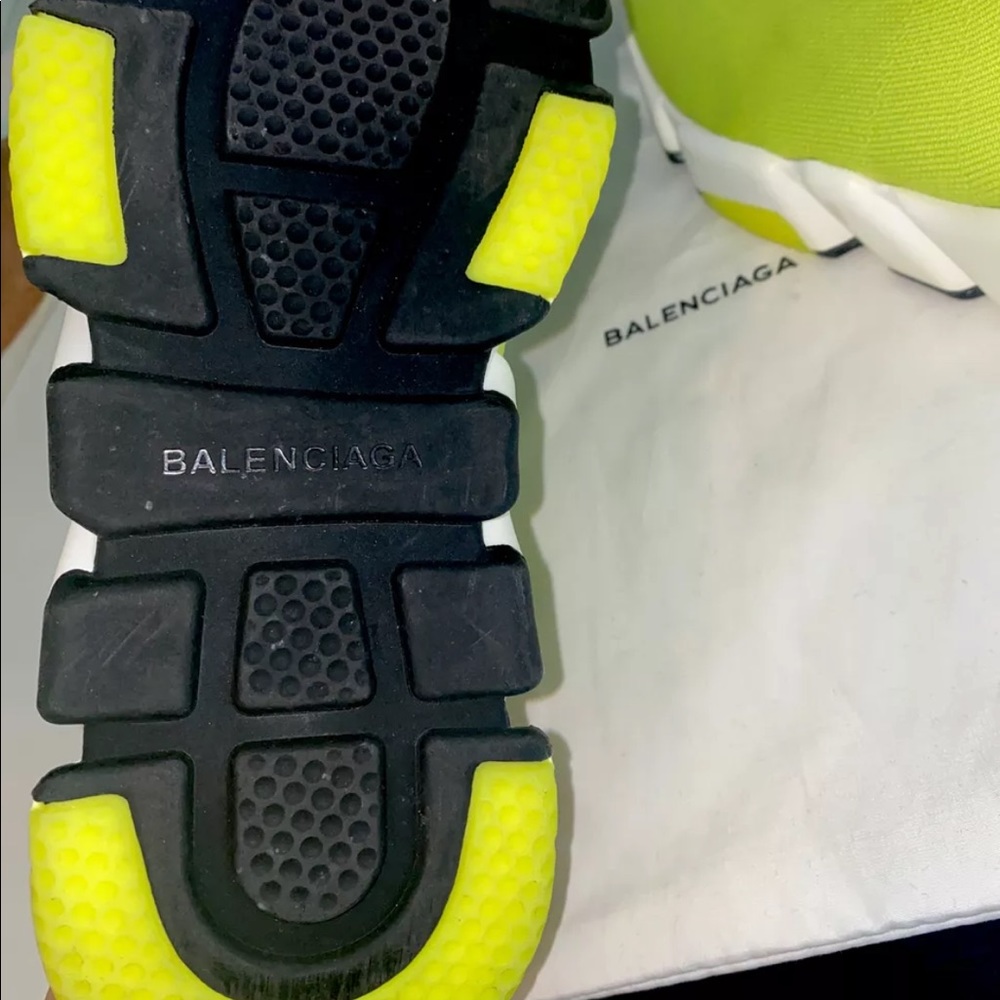 BALENCIAGA Speed Trainer Women’s Neon SZ 7.5 US (EU 38) - Picture 6 of 6
